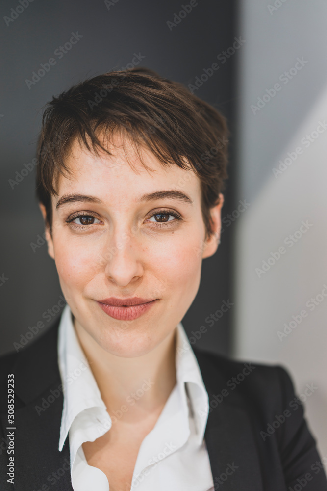 Portait of smiling young businesswoman Portait of smiling young businesswoman