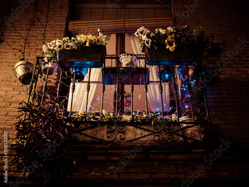 city lights all over Henares Madrid