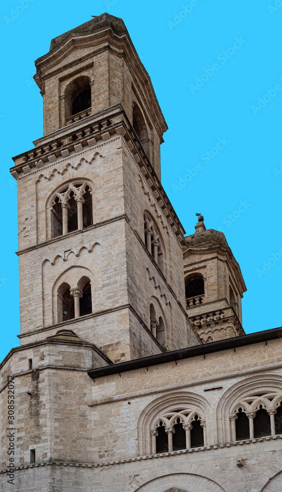 Italy, Puglia region, Altamura, 24 June 2018, Cathedral of Santa Maria Assunta, facades and elevations.
