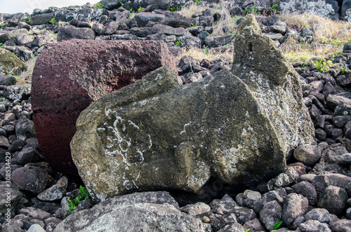 Chile - Rapa Nui or Easter Island - Ahu Akahanga