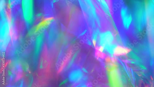 Blue and purple neon colors vibrant holographic background © Fevziie