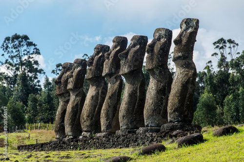 Chile - Rapa Nui or Easter Island - Ahu Akivi
