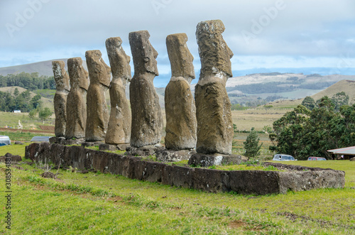 Chile - Rapa Nui or Easter Island - Ahu Akivi
