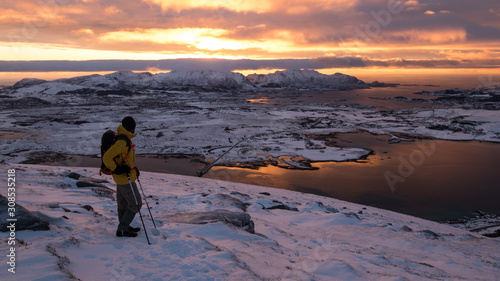 Randonnée hivernale aux Lofoten