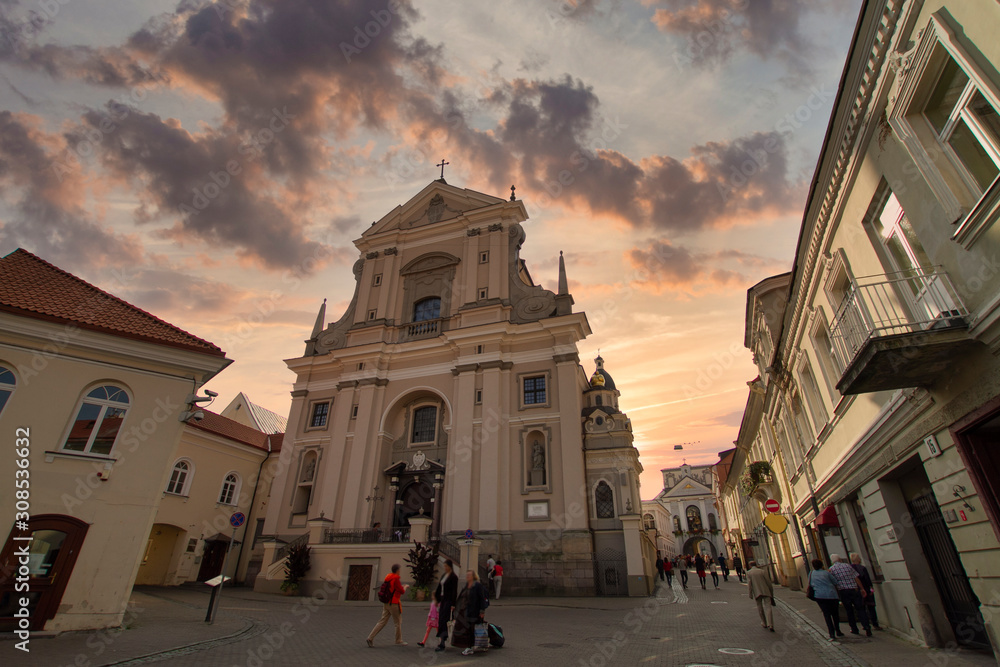 Obraz premium old street of Vilnius city.