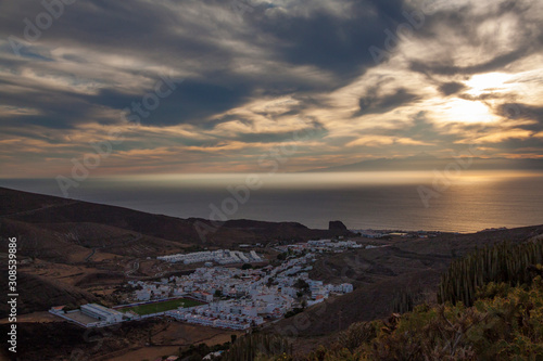 Paisaje de la costa de Agaete, Gran Canaria