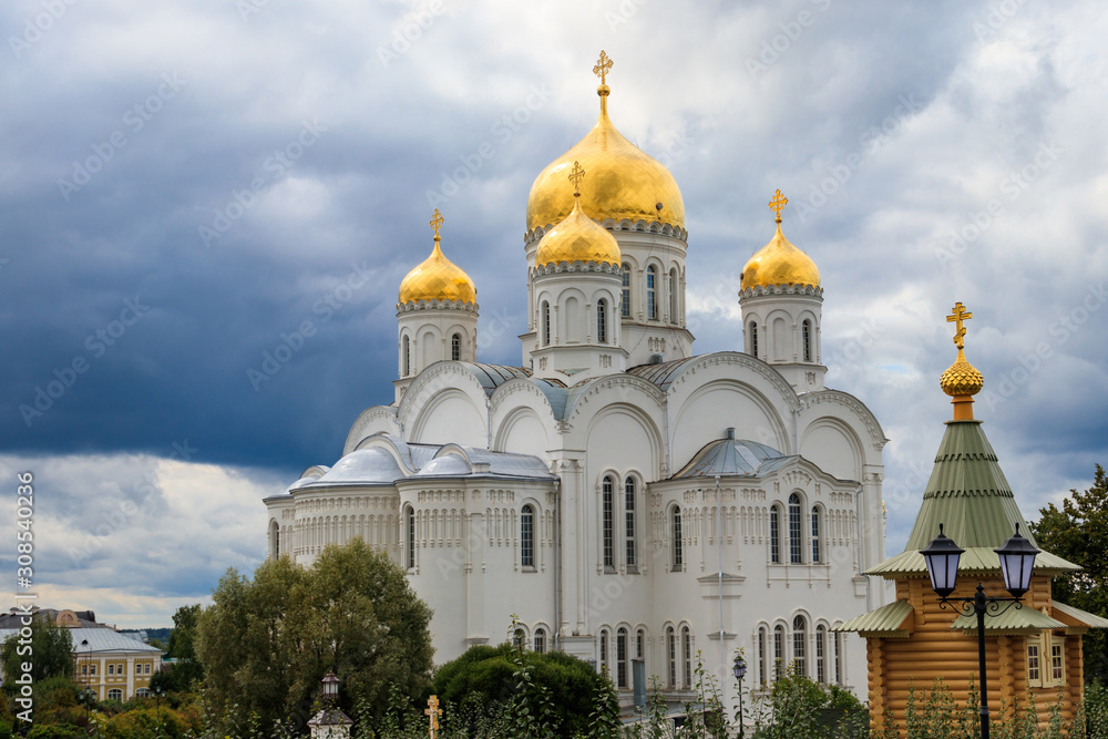 Transfiguration cathedral of Holy Trinity-Saint Seraphim-Diveyevo Monastery in Diveyevo, Russia