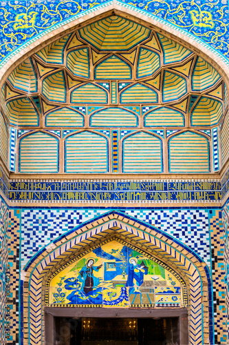 Door, Holy Savior (Vank) Armenian Cathedral, Esfahan, Iran photo