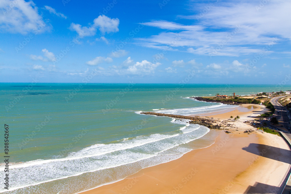 A beach in Natal city in the state of Rio Grande do Norte, Brazil A beach in Natal city in the state of Rio Grande do Norte, Brazil