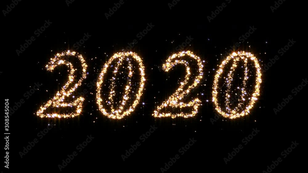 number 2020 sparkles new year background number 2020 sparkles new year background