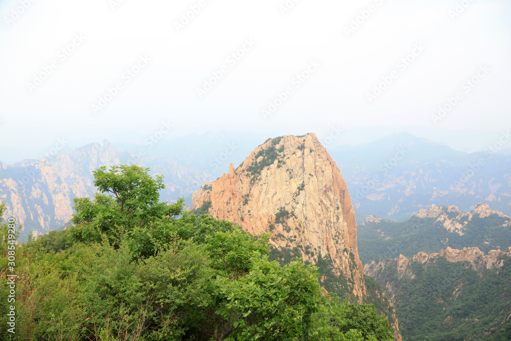 Naklejka premium Mountain Natural Scenery, Zushan, China