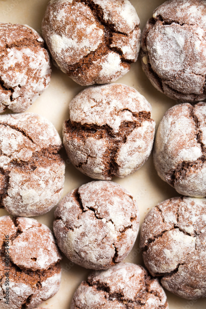Crispy Marble Cookies, close-up Crispy Marble Cookies, close-up