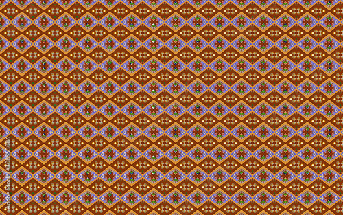 seamless christmas pattern with christmas tree. Christmas wrapping paper