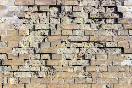 Old brick wall. Brickwork background, texture