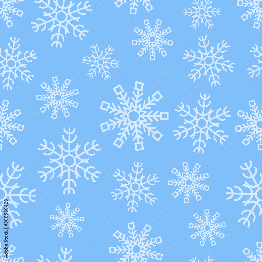 Seamless background with snowflakes Seamless background with snowflakes