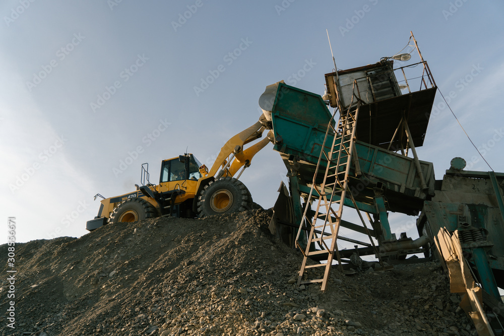 Fototapeta premium Mining trucks