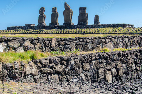 Chile - Rapa Nui or Easter Island - Tahai - Ahu Tahai 