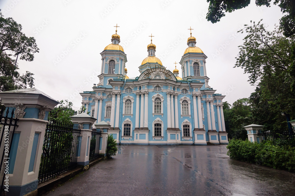 St. Nicholas Epiphany Naval Cathedral built in 1753, St. Petersburg. St. Nicholas Epiphany Naval Cathedral built in 1753, St. Petersburg.