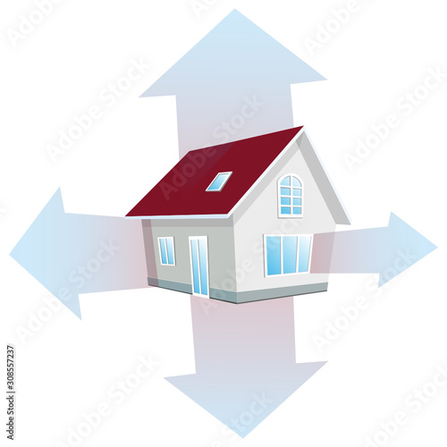 Heat loss in the house