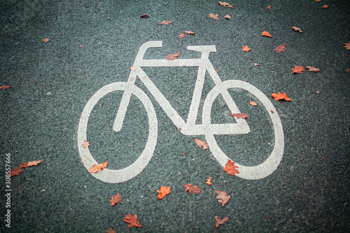 Naklejka Radweg Zeichen 