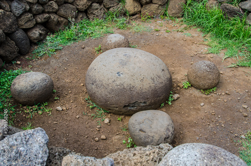 Chile - Rapa Nui or Easter Island - Te Pito Kura - stone The Navel of the World