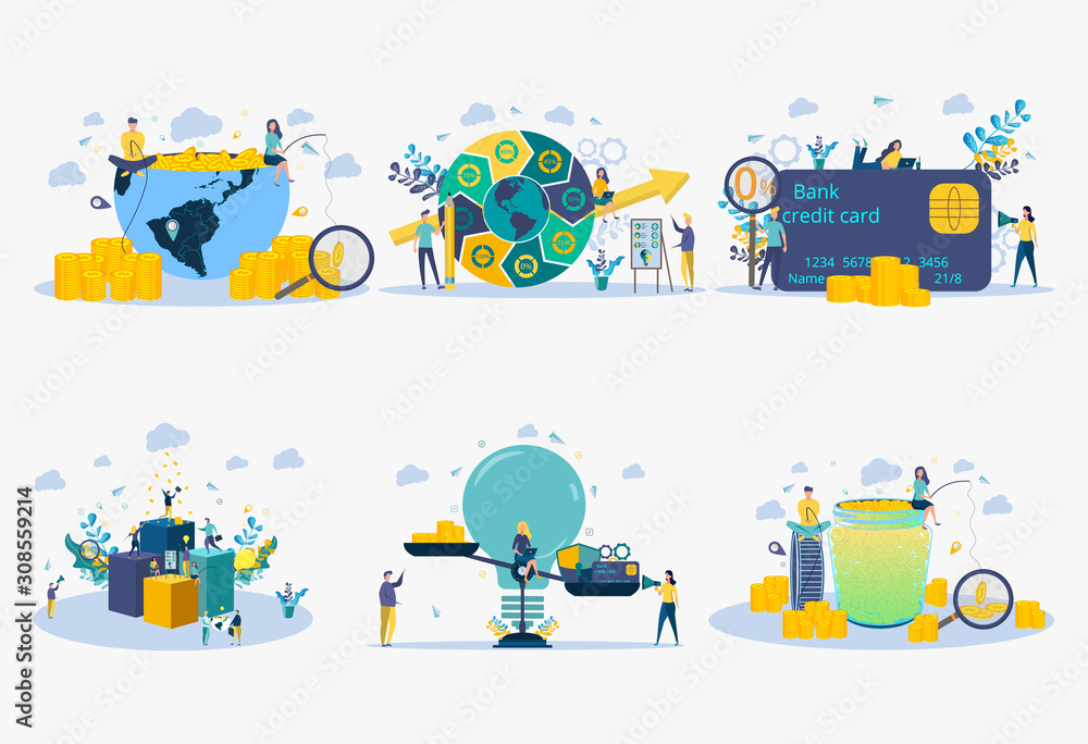 Obraz premium Creative idea to make a lot of money. The metaphor of a successful business. People catch money on the bait.
