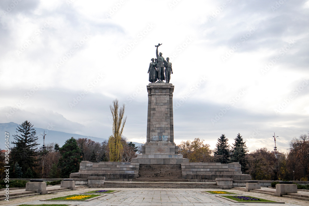 The Monument Of Soviet Army in Sofia in Bulgaria