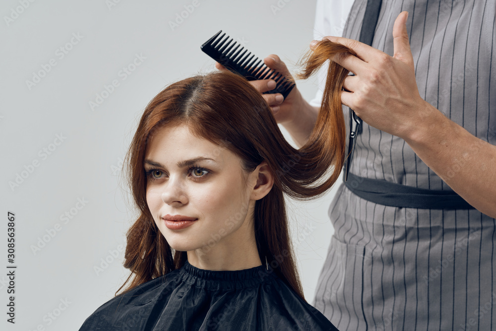 Fototapeta premium woman with long hair