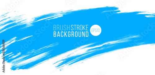artistic backdrop, vector with brush strokes, brush paint look background with blue color hand painted stains