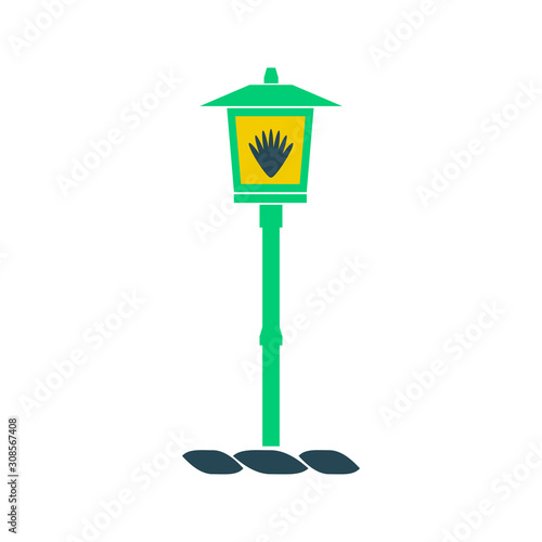 Japanese lantern toro icon isolated on white background