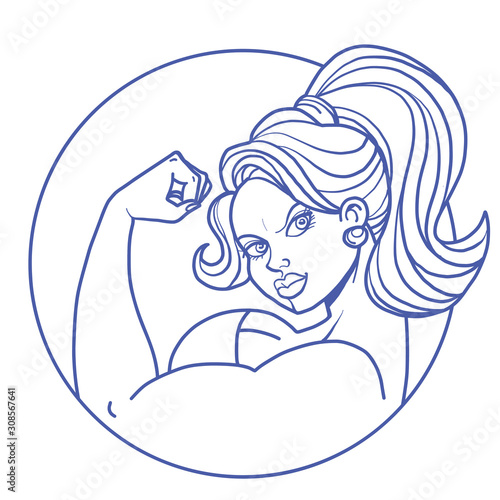 woman biceps bodybuilding