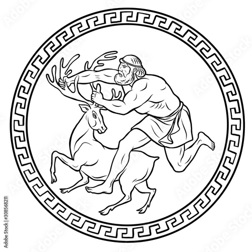 Ceryneian Hind. 12 Labours of Hercules Heracles
