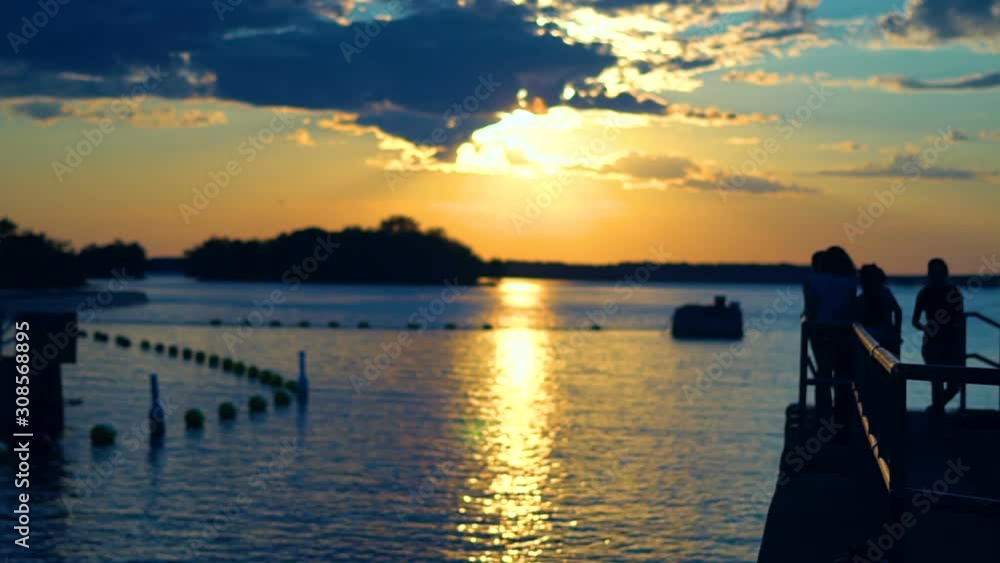 Beautiful Summer Sunset in Montreal, Canada Beautiful Summer Sunset in Montreal, Canada
