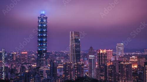 Taipei 101 Night City View