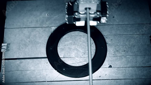 Wallpaper Mural 3D printer working. Fused deposition modeling, FDM. 3D printer Torontodigital.ca