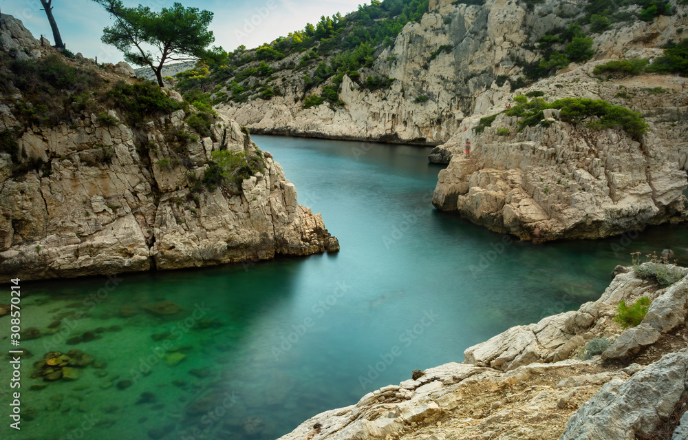 National park of Calanques long exposure photography