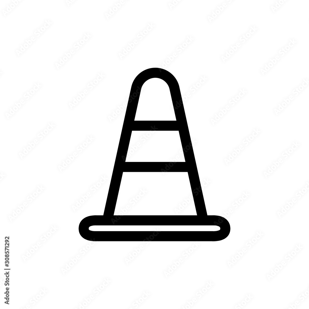 safety cone icon trendy flat design safety cone icon trendy flat design