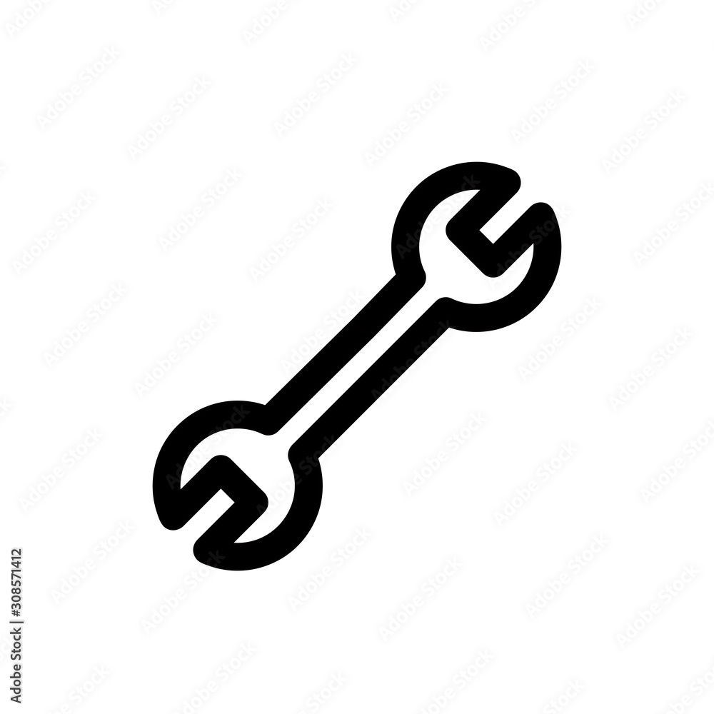 Wrench icon, vector illustration. Flat design style. vector wrench icon illustration isolated on white, wrench icon Eps10. wrench icons graphic design vector symbols. Wrench icon, vector illustration. Flat design style. vector wrench icon illustration isolated on white, wrench icon Eps10. wrench icons graphic design vector symbols.
