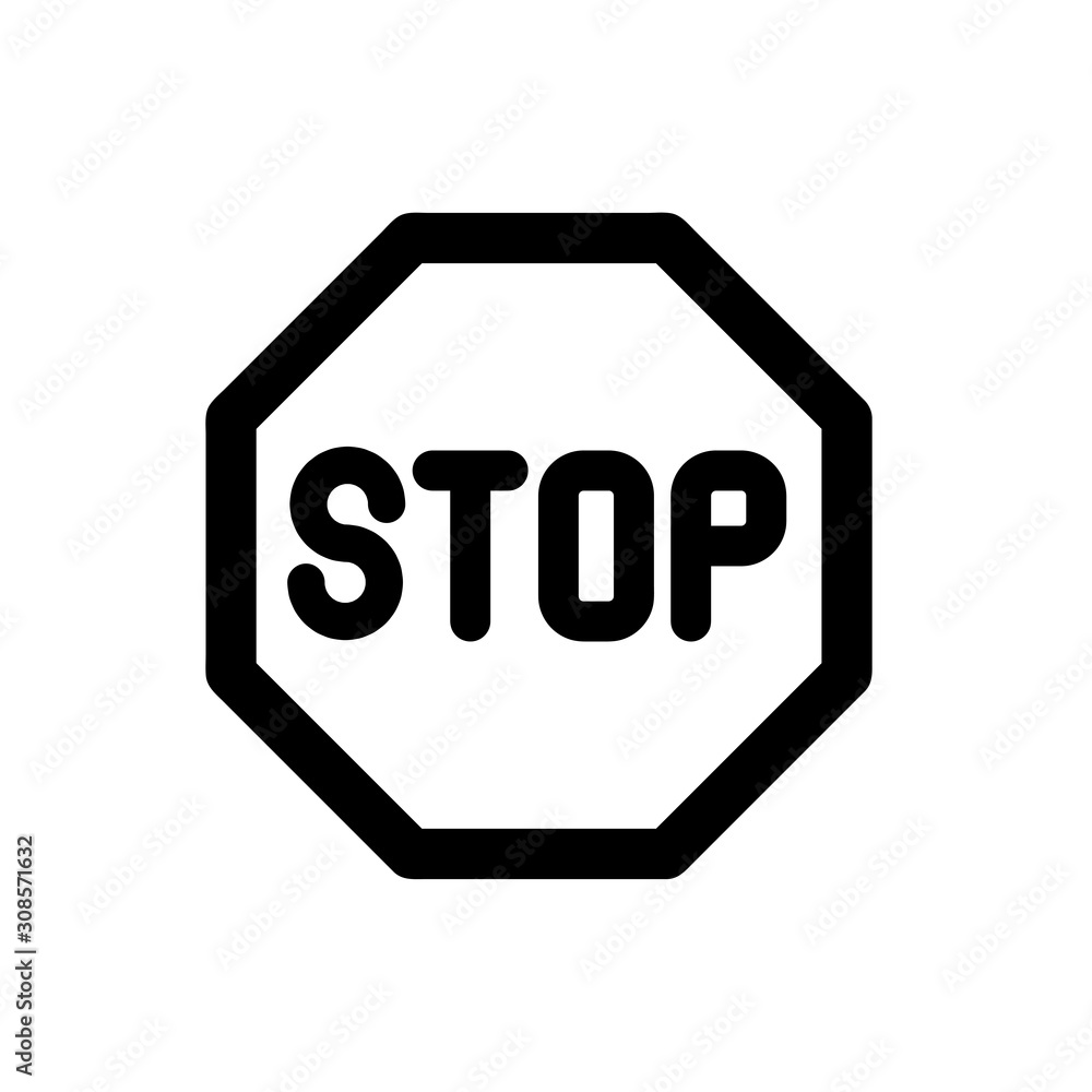 stop icon vector. stop sign on white background. stop icon for web and app stop icon vector. stop sign on white background. stop icon for web and app