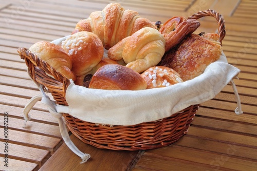 Panier de viennoiseries 