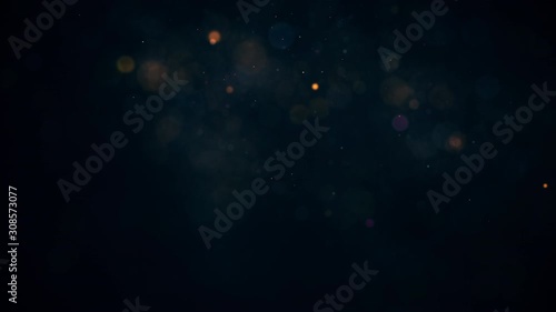 dark coloured holiday background glowing particles, stars and sparkling flow, abstract background with sparkle glitter
