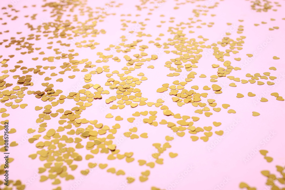 Golden confetti