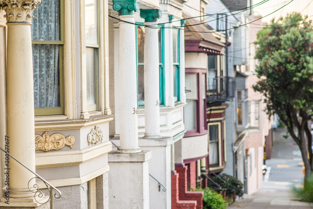 Naklejka premium Ulica w San Francisco