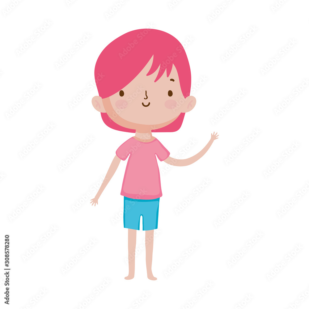 cute little boy cartoon character design