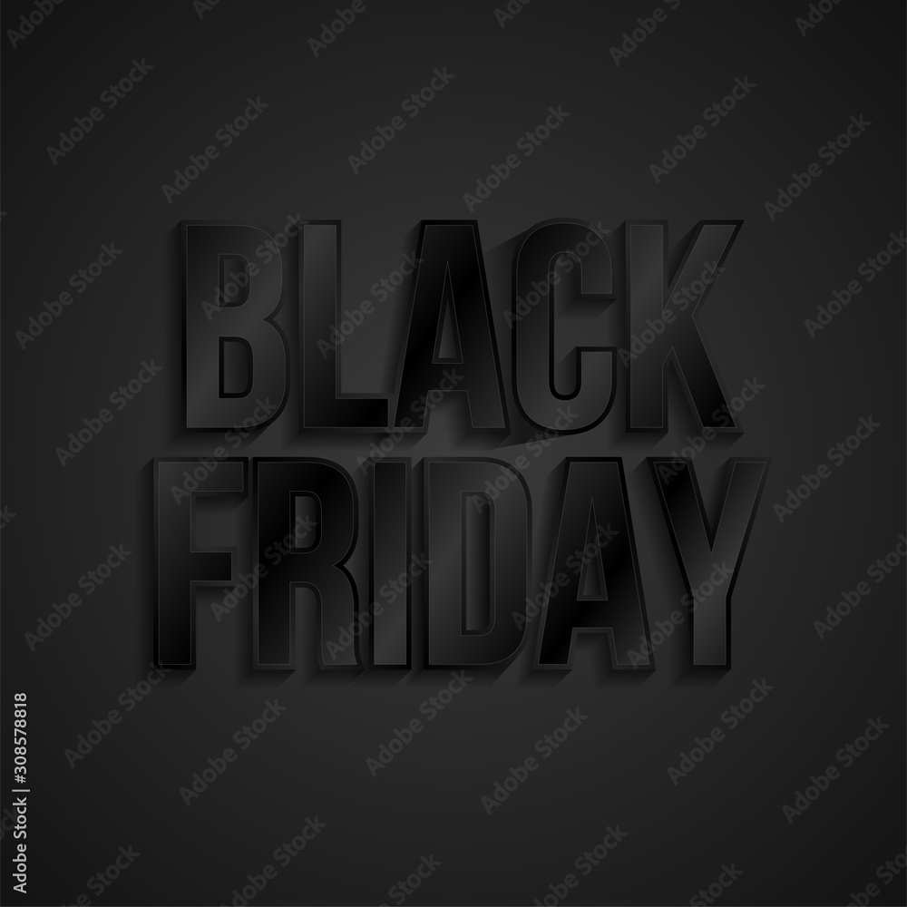 Luxury black friday poster