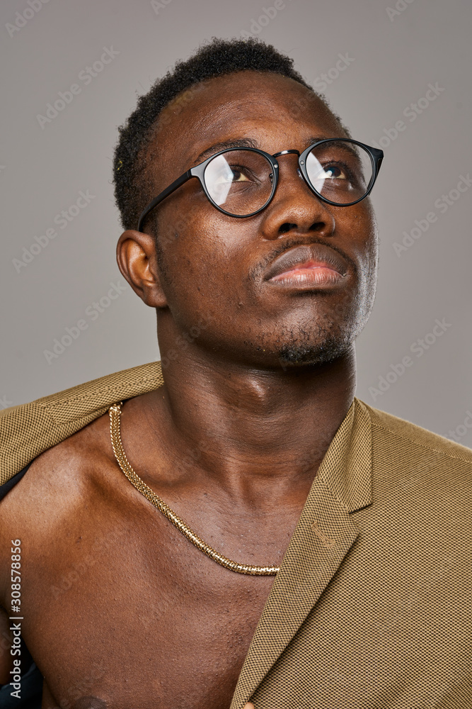 Obraz premium portrait of young man in glasses