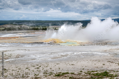 Norris Geyser Basin in Yellowstone National Park