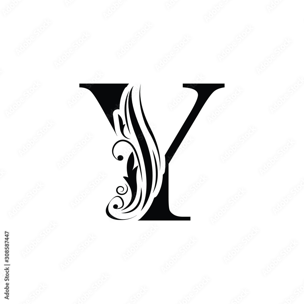 letter . Black flower alphabet. Beautiful capital letters with shadow letter . Black flower alphabet. Beautiful capital letters with shadow