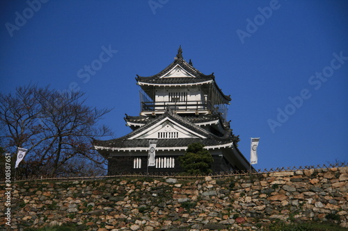 日本の秋　浜松城　天守閣