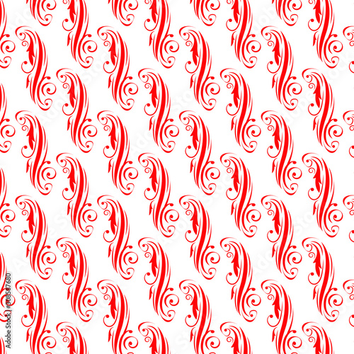 Seamless wallpaper pattern. fabric texture, background floral vector
